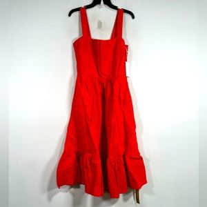 NWT Reformation Manet Cinched Tank Back Dress, Size 10 in Hot Day